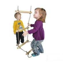 Carregar imatge al visor de la galeria, Escala de corda 6 esglaons de fusta