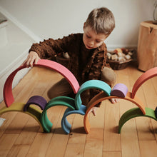 Load image into Gallery viewer, Large Rainbow Wooden Toy - Multicolor