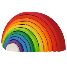 Cargar imagen en el visor de la galería, Juego de Construcció Arco Iris 11 Piezas de Madera Goki