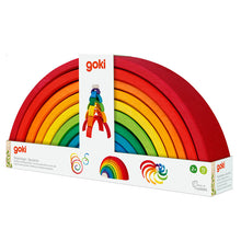 Cargar imagen en el visor de la galería, Juego de Construcció Arco Iris 11 Piezas de Madera Goki