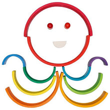 Cargar imagen en el visor de la galería, Juego de Construcció Arco Iris 11 Piezas de Madera Goki