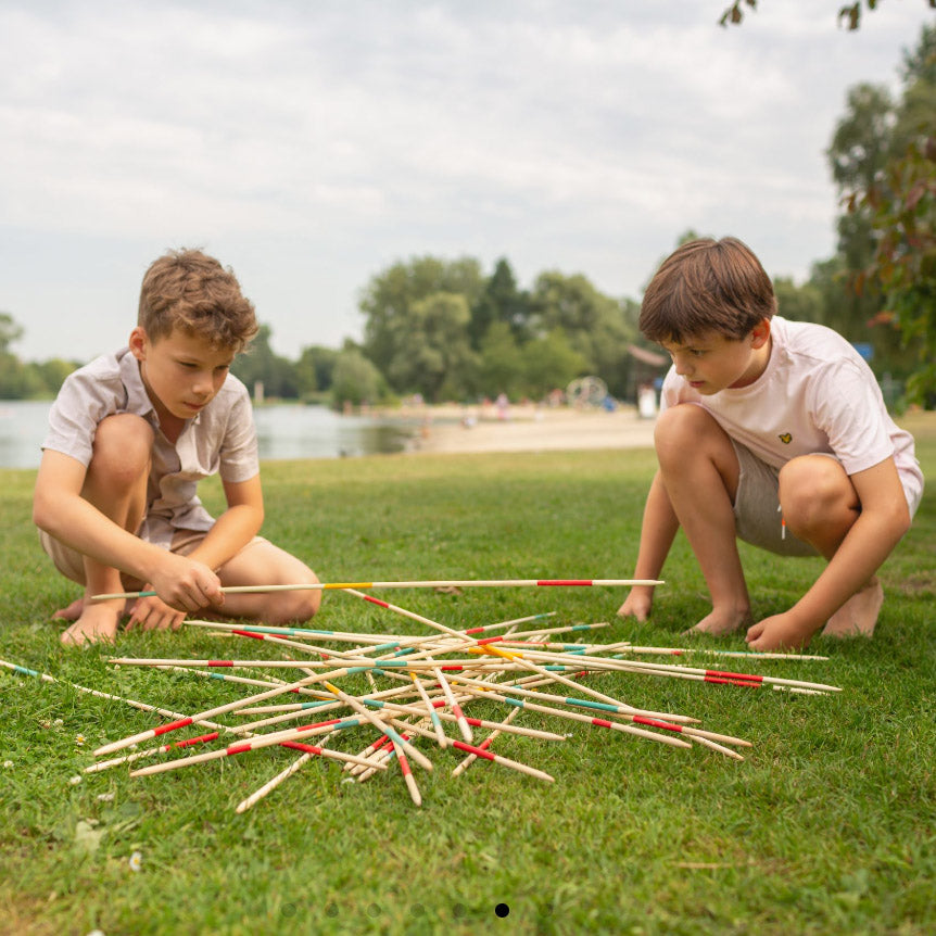 Mikado Gigante De Madera | Juego De 41 Palos De 90 Cm | Traditional Garden Games | Habilidad Y Precisión