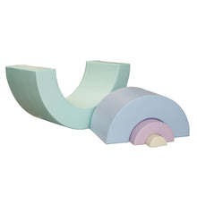 Cargar imagen en el visor de la galería, Juego Montessori Arco Iris de espuma color Pastel