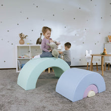 Cargar imagen en el visor de la galería, Juego Montessori Arco Iris de espuma color Pastel