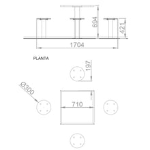 Cargar imagen en el visor de la galería, Juego de mesa tres en raya para exterior