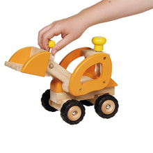Cargar imagen en el visor de la galería, Excavadora de juguete de Madera Goki