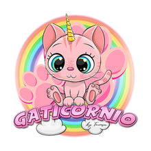 Cargar imagen en el visor de la galería, Bicicleta Infantil 16" Gaticornio - Para niñas a partir de 3 años