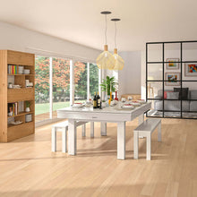 Load image into Gallery viewer, billar de diseño blanco minimalista