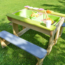 Carregar imagem no visualizador da galeria, Mesa de Picnic Infantil Deluxe Wendi con Bancos, Arena y Agua