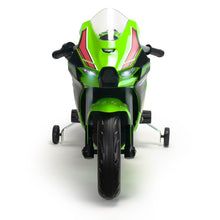 Carregar imatge al visor de la galeria, Moto Elèctrica Infantil Kawasaki Ninja ZX-R10 12V Verda
