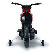 Carregar imagem no visualizador da galeria, Moto Eléctrica Infantil RUNRUNTOYS Cross 12V Roja Injusa