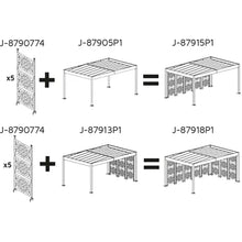Cargar imagen en el visor de la galería, Paneles Laterales para Carport Trigano Libeccio