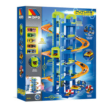 Carregar imatge al visor de la galeria, Pàrquing de joguina 6 Plantes Blau + 5 coches.