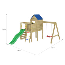 Carregar imatge al visor de la galeria, Parc Infantil Fungoo BIBALU amb Tobogan Verd