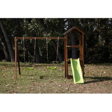 Load image into Gallery viewer, CARLIT M children's playground with canvas roof and double swing