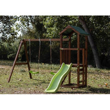 Load image into Gallery viewer, CARLIT M children's playground with canvas roof and double swing
