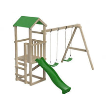 Load image into Gallery viewer, CARLIT M children's playground with canvas roof and double swing