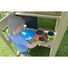 Load image into Gallery viewer, Garden Playground - My Lodge with Double Swing, Kitchen and Gym