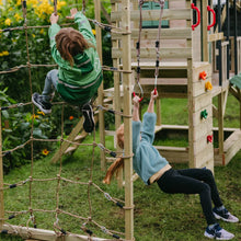 Load image into Gallery viewer, Adventure Cottage Wooden Playset with Slide, Swing, and Gym