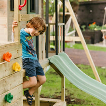 Load image into Gallery viewer, Adventure Cottage Wooden Playset with Slide, Swing, and Gym