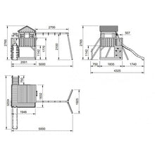 Load image into Gallery viewer, LOLLIPOP L playground with double swing