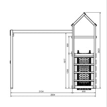 Carregar imatge al visor de la galeria, Parque Infantil de Madera Max-Play 2.1 con Tobogán