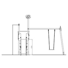 Carregar imatge al visor de la galeria, Parc infantil Maxi 3 amb gronxador ús públic