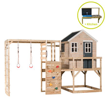 Cargar imagen en el visor de la galería, Parque infantil para jardín My Lodge con gimnasio y cocina