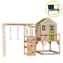 Cargar imagen en el visor de la galería, Parque infantil para jardín My Lodge con gimnasio y cocina