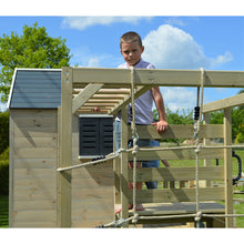 Load image into Gallery viewer, Garden Playground - My Lodge with Double Swing and Gym