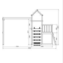 Carregar imatge al visor de la galeria, Parque Infantil de Madera Max-Play 3.1 con Tobogán