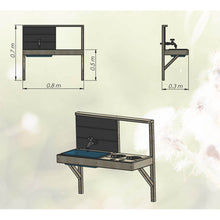 Cargar imagen en el visor de la galería, Parque Infantil para Jardín Nordic Adventure House con Tobogán, Gimnasio y Cocina