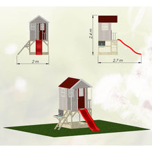 Load image into Gallery viewer, Wooden Playhouse - Nordic Adventure with Slide and Kitchen