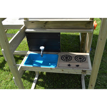 Load image into Gallery viewer, Wooden Playhouse - Summer Adventure with Slide, Gym and Kitchen