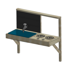 Carregar imatge al visor de la galeria, Parc Infantil per a Jardí Summer Adventure House amb Tobogan i Cuina