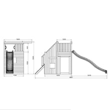 Load image into Gallery viewer, Parque Infantil Fungoo RAMPHOUSE con Tobogán