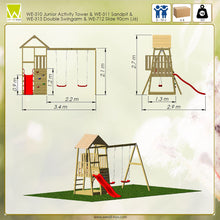 Cargar imagen en el visor de la galería, Parque Infantil Torre Junior 6 con rocódromo