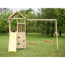 Carregar imatge al visor de la galeria, Parc Infantil Torre Junior 9 amb taula pícnic i rocòdrom