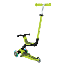 Load image into Gallery viewer, Go Up Active 3-in-1 Seat Scooter with Lights - Green lime