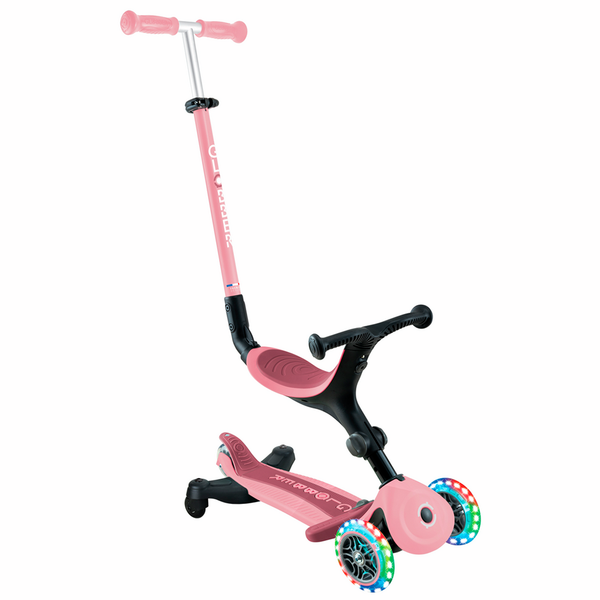 Patinete evolutivo Globber Go Up Active Luces 360 - Rosa