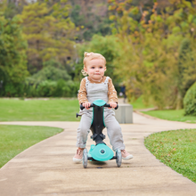 Load image into Gallery viewer, Globber Go Up Deluxe Lights Evolutionary Scooter - Mint