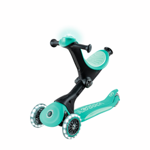 Load image into Gallery viewer, Globber Go Up Deluxe Lights Evolutionary Scooter - Mint