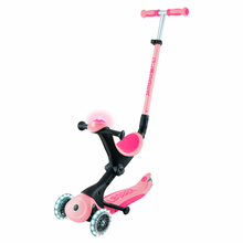 Load image into Gallery viewer, Globber Go Up Deluxe Lights Evolutionary Scooter - Pink