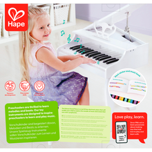 Load image into Gallery viewer, Piano de cola de lujo blanco Hape