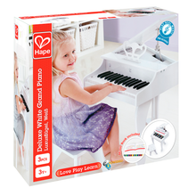 Load image into Gallery viewer, Piano de cola de lujo blanco Hape
