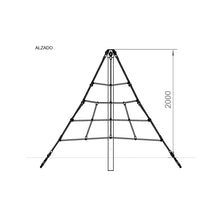 Load image into Gallery viewer, Rope climbing pyramid 2m for public use