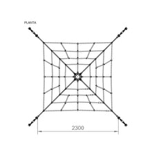 Load image into Gallery viewer, Rope climbing pyramid 2m for public use