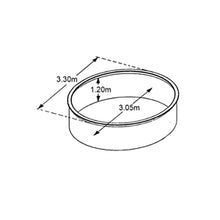 Cargar imagen en el visor de la galería, Piscina metálica elevada SAPHIR 330x120 con bomba de filtro