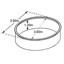 Cargar imagen en el visor de la galería, Piscina metálica elevada SAPHIR 390x120 con bomba de filtro