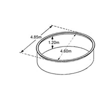 Cargar imagen en el visor de la galería, Piscina metálica elevada SAPHIR 485x120 con bomba de filtro